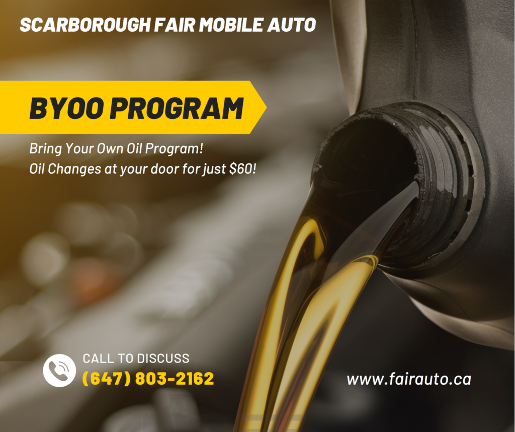 Scarborough Fair Mobile Auto - Bring Your Own Oil Program
